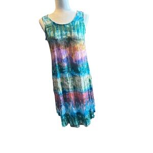 Studio 1886 Colorful Sleeveless Tank Dress size 8-10 or medium